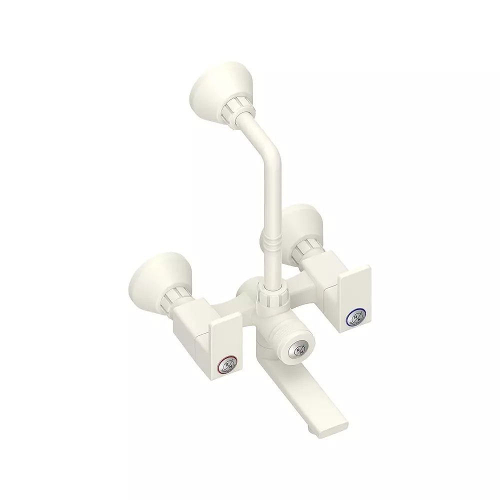 RN PTMT Wall Mixer with Crutch Wall Mount Ivory 20 mm Faucet Hole, RNANP05A19