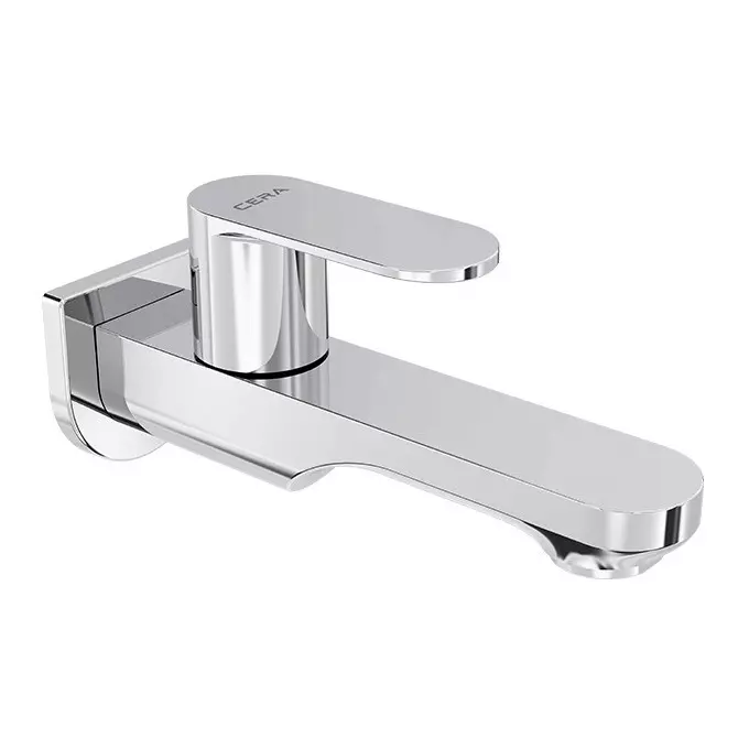 Cera Curve Bib Cock With Wall Flange And Aerator, F1023151