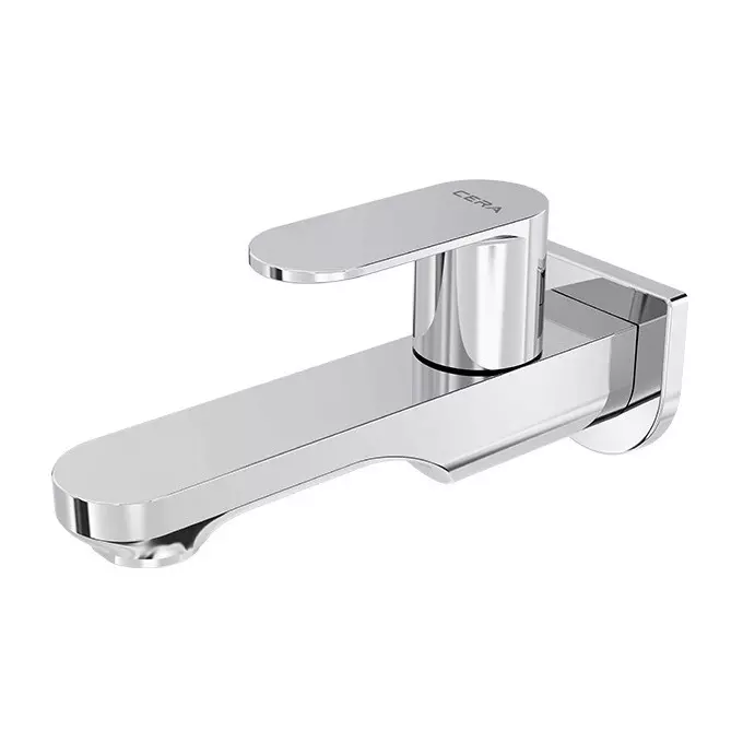 Cera Curve Bib Cock With Wall Flange And Aerator, F1023151