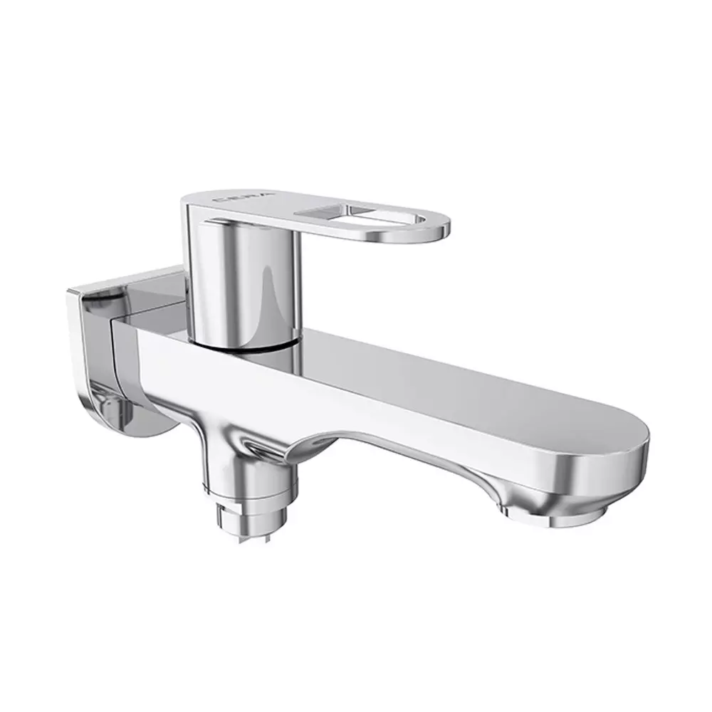 Cera Elante 2-Way Bib Cock With Single Handle and Wall Flange, F1022163