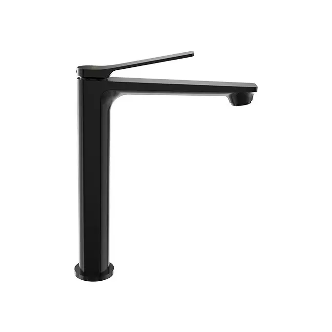 CERA Sylvina Basin Mixer Single Lever Deck Mount PVD Finish Black Matte, F1021452BM