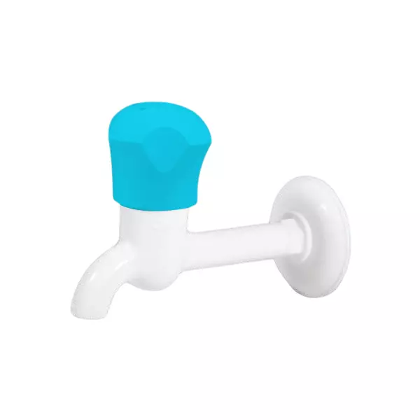 SUPREME Royal Series Long Bib Tap Full Turn Plastic 15 mm, Blue