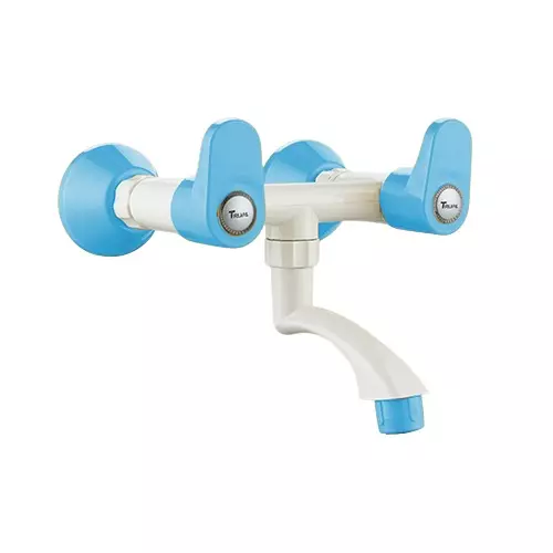 TRIJAL Rio Plus Wall Mixer White, Blue, RPP-115 (Pack of 12)
