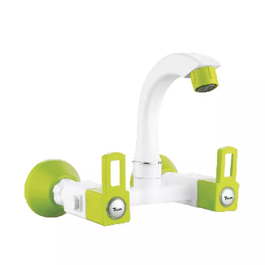 TRIJAL Star Plus Sink Mixer with Flange White, Green, STP-113