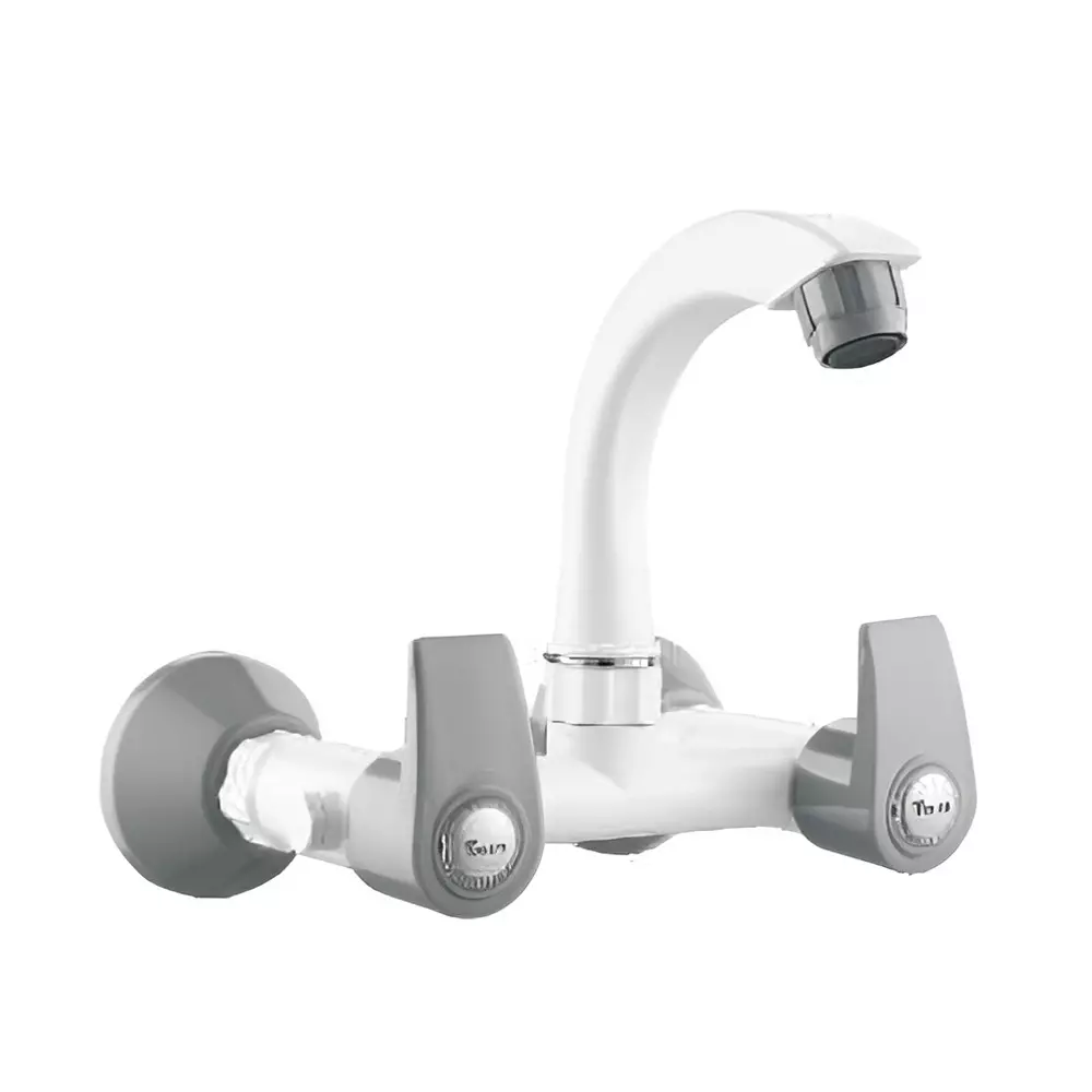 TRIJAL Silver Plus Sink Mixer with Flange White, Grey, SLP-113