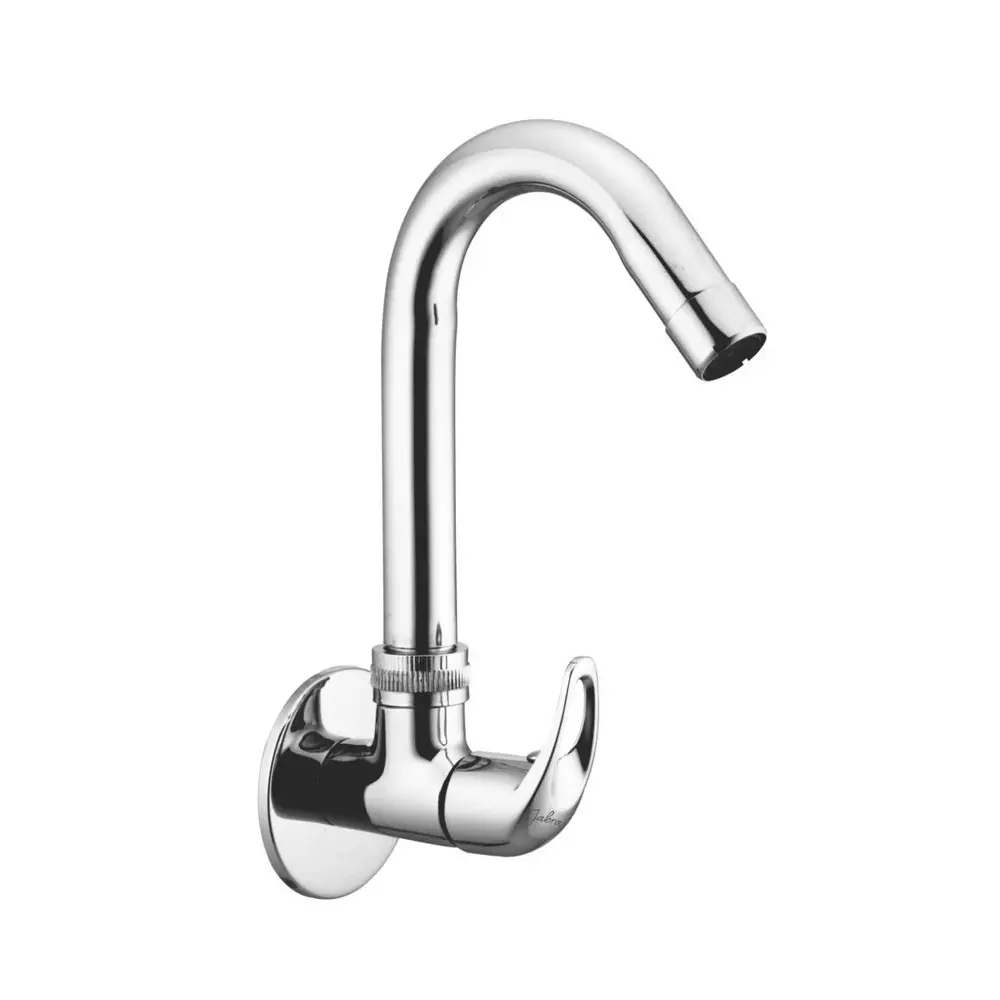 Jabra Sink Cock (M) Cosmo Series Brass Chrome Finish Wall Mount Silver