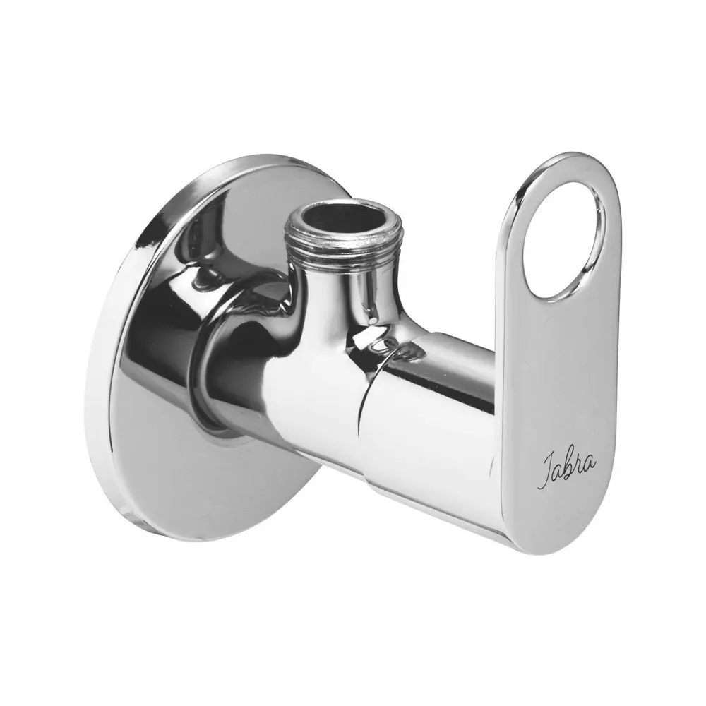 Jabra Angle Cock (L) Oreo Series Brass Chrome Finish Wall Mount Silver