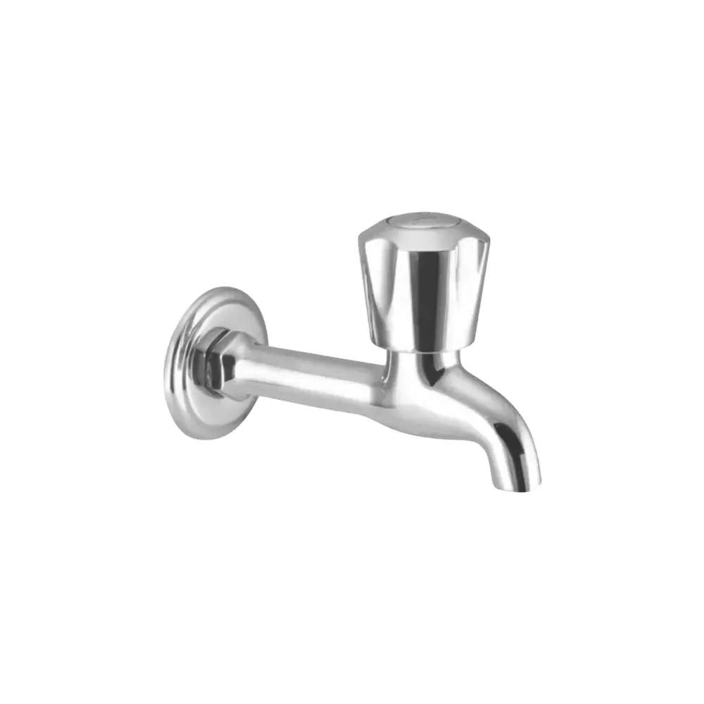 Jabra Long Body Cock Sleek Series Brass Chrome Finish Wall Mount Silver