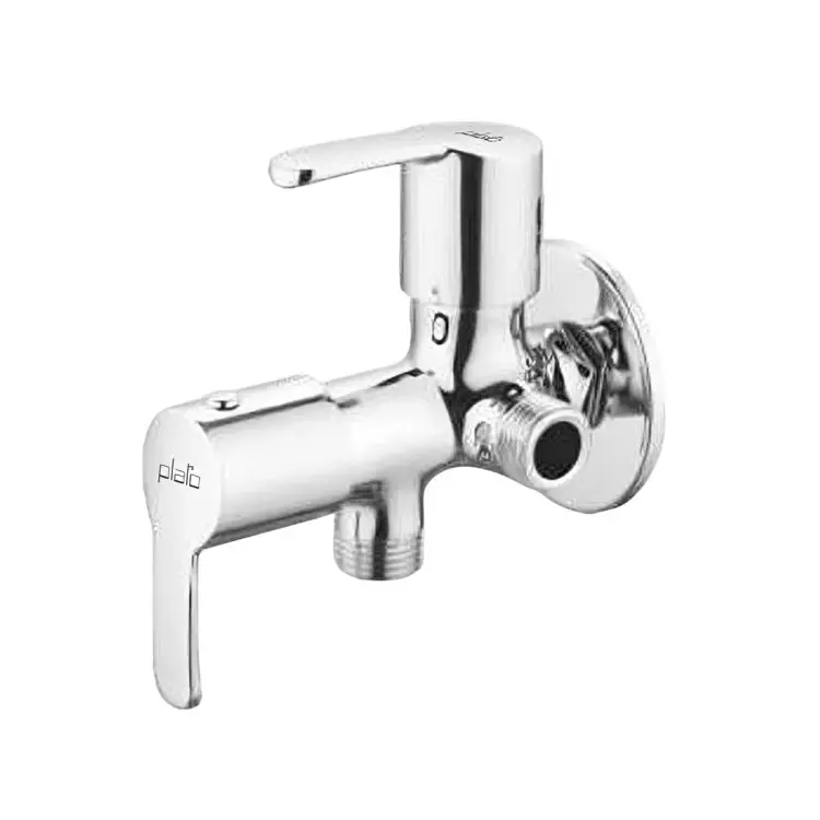 PLATO NEW AVOKA Series Angle Cock Two Way Wall Mount Silver, AMC 007