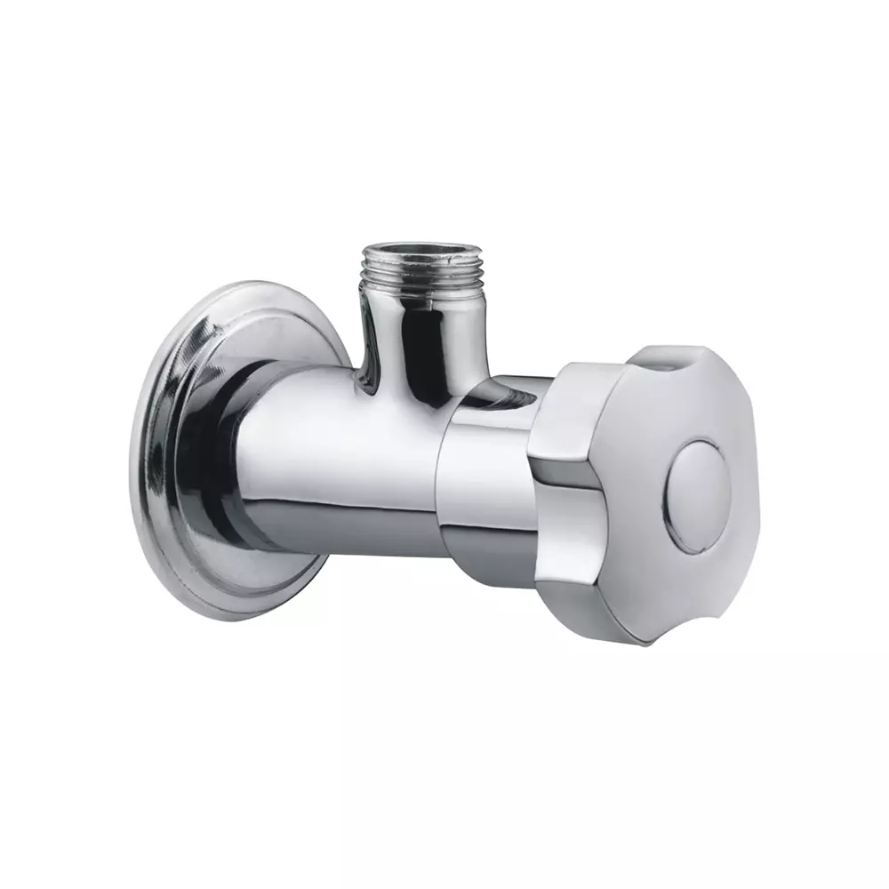 PLATO VALURA Series Angle Cock Wall Mount Silver, V-004 L