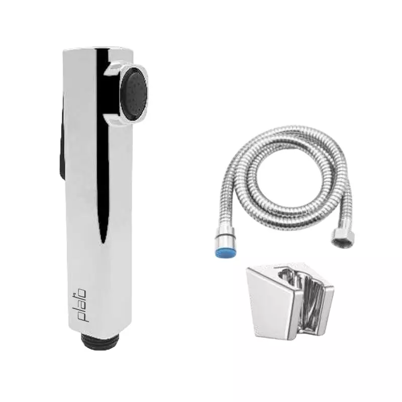 PLATO ELEVATE Series Health Faucet Set Chrome with Wall Hook & 1 m SS 304 Tube, 7375