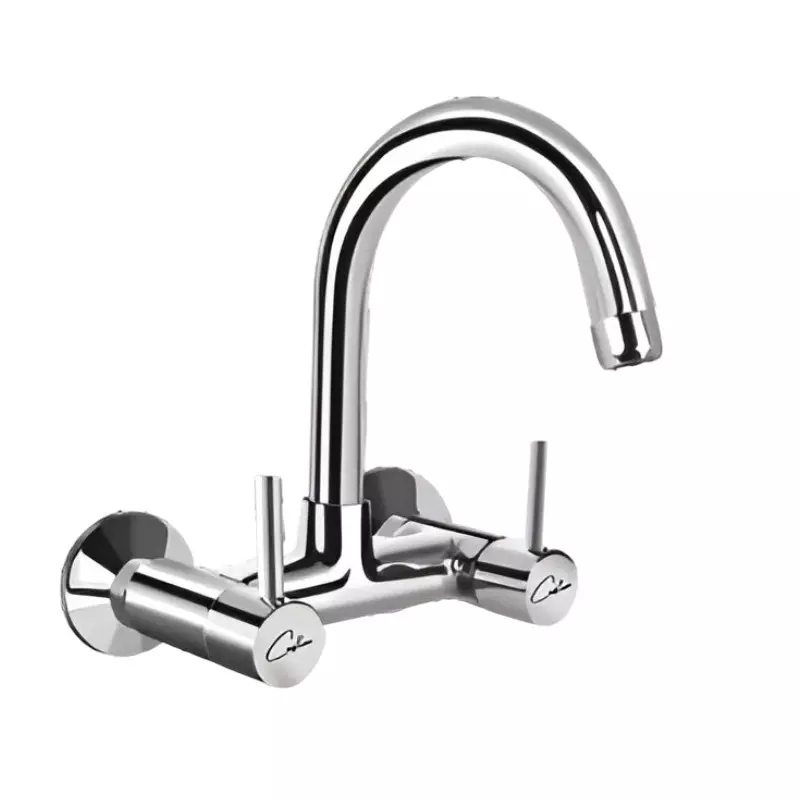 CASLLA Sink Mixer with Swinging Spout Cobalt Series Brass Chrome Finish Silver, CAT-CHR-922323