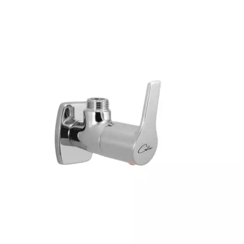 CASLLA Angle Valve with Wall Flange Cooper Series Brass Chrome Finish Silver, CPR-CHR-822320