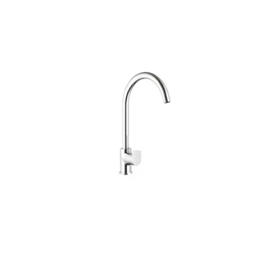 CASLLA Swan Neck with Swinging Spout Curl Series Brass Chrome Finish Silver, CRL-CHR-832310