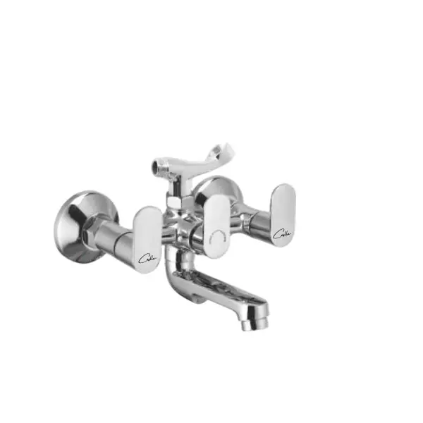 CASLLA Wall Mixer with Provision for Telephonic Shower Candy Series Brass Chrome Finish Silver, CNY-CHR-712313
