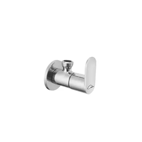 CASLLA Angle Valve with Wall Flange Candy Series Brass Chrome Finish Silver, CNY-CHR-712320
