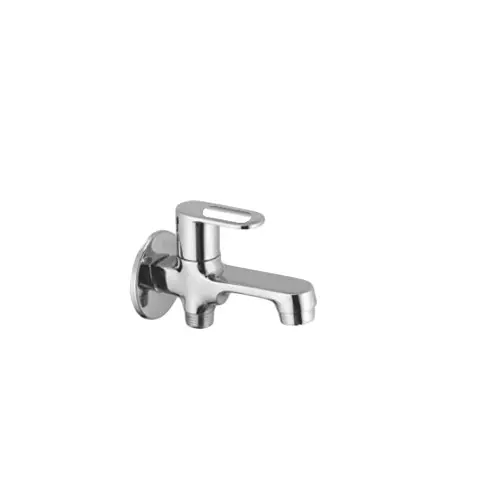 CASLLA Bib Cock Two in One with Wall Flange Conza Series Brass Chrome Finish, CNA-CHR-732318