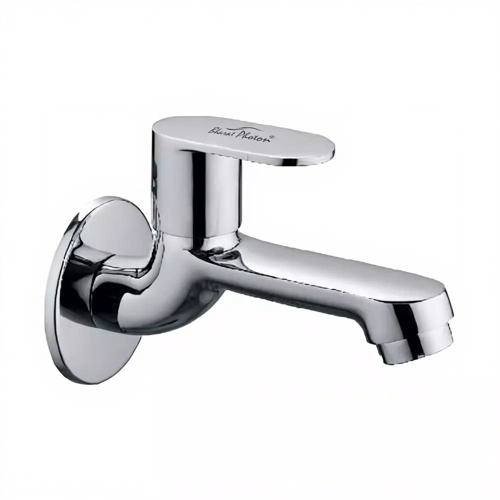 Bharat Photon Manual Tap Wall Mount Chrome Finish Silver Color Metal Body for Bathroom & Kitchen, BP-BIB-L1