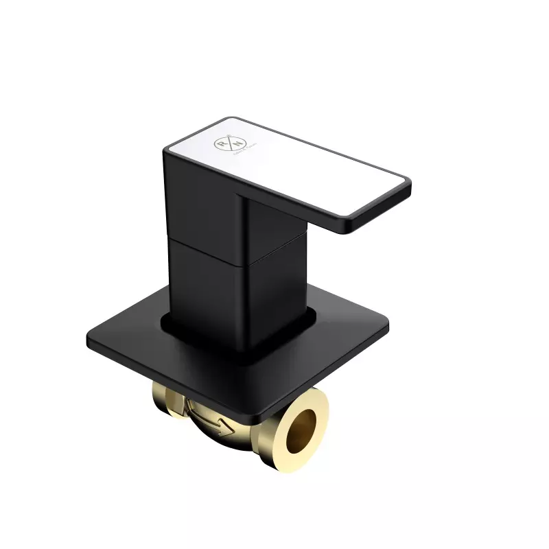 RN Brass Concealed Stop Tap 1/2 Inch (15 mm) Size Black PTMT Body Material for Kitchen & Bathroom Use