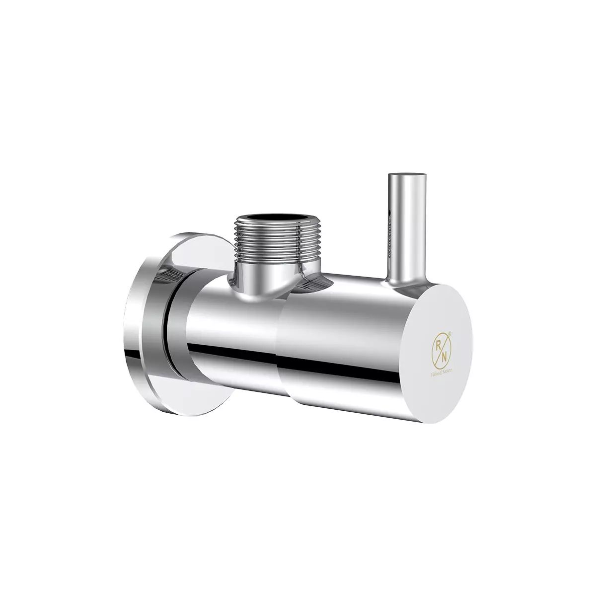 Buy RN Asher Collection Angle Tap With Flange Chrome Plated 1/2 Inch ...