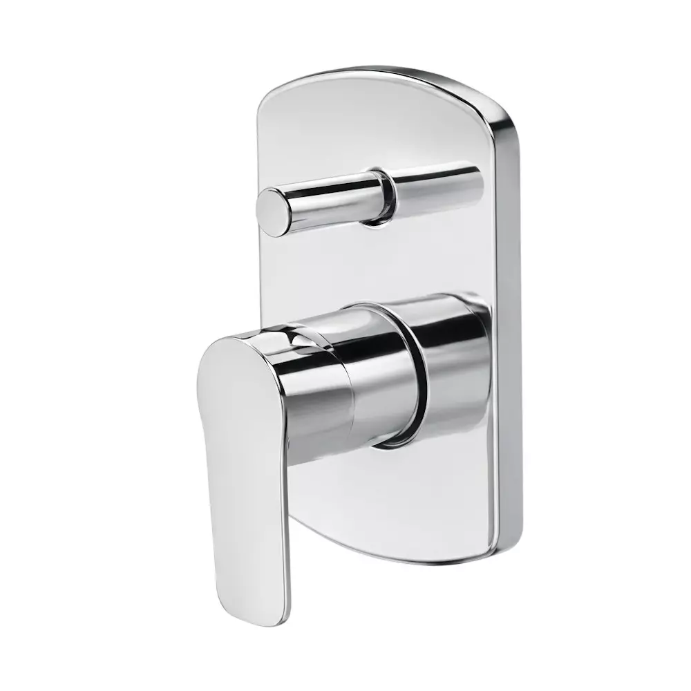 IVAS Elanza Single Lever Expose Tap Wall Mounted Chrome Finish Silver for Bathroom & Toilets Use, IM12008837