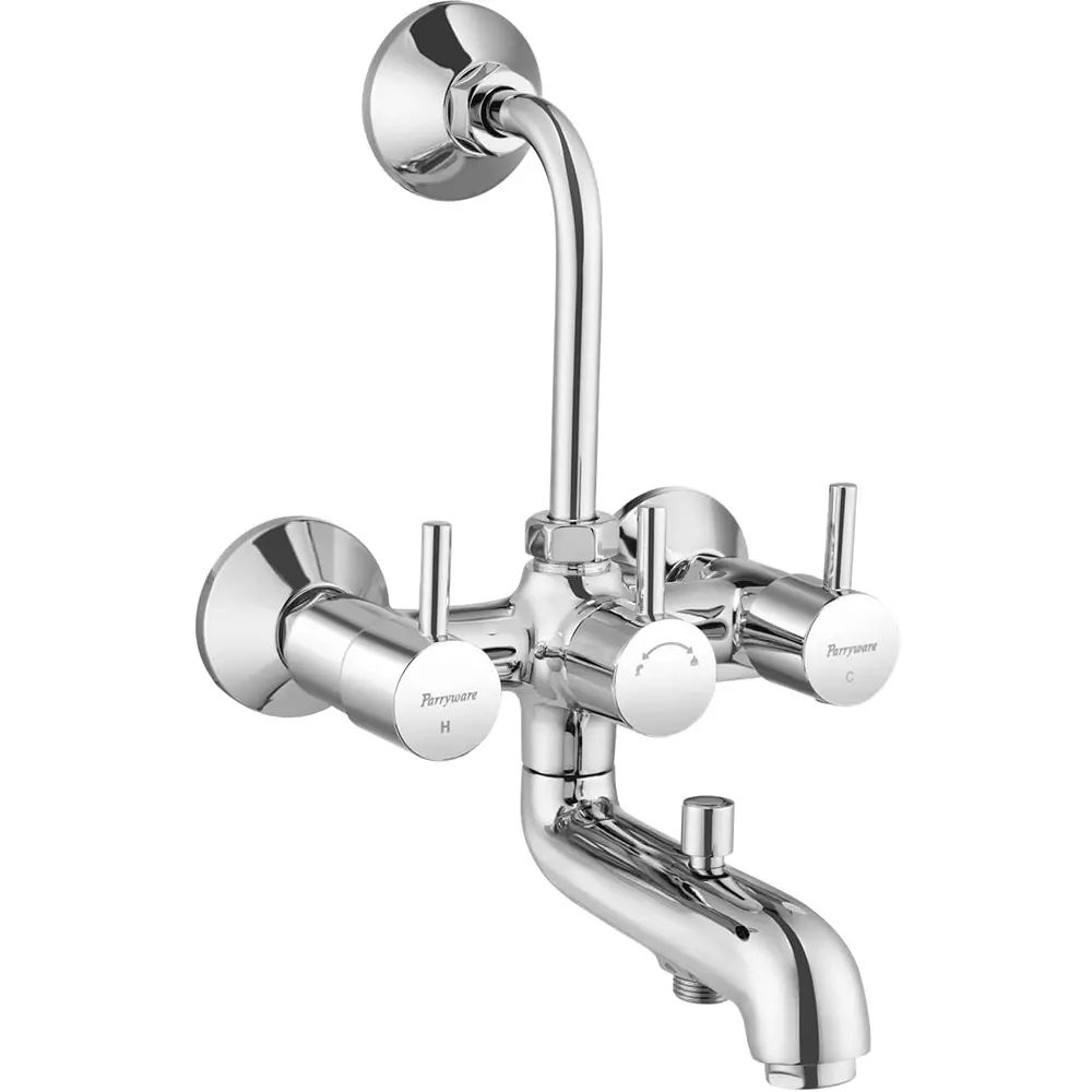Parryware Agate Pro Max Wall Mixer Stainless Steel Wall Mount Chrome Finish, G3617A1