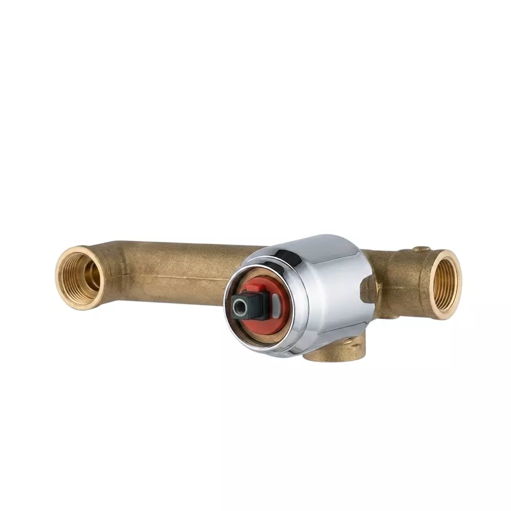 PLUMBER Ecoline Series Concealed Set for Single Concealed Basin Mixer, Wall Mounted in Golden & Silver Color, EU-3017