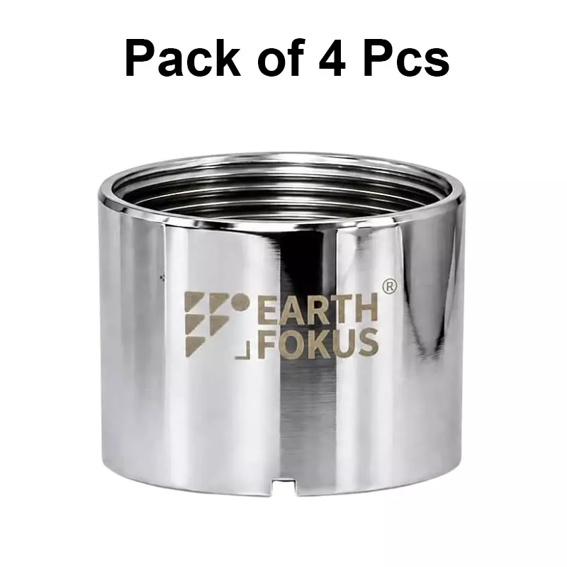 earth-fokus-housing-adapter-aerator-female-thread-polished-stainless-steel-for-22-24-mm-tap-fitting-wf-hs-f-p4
