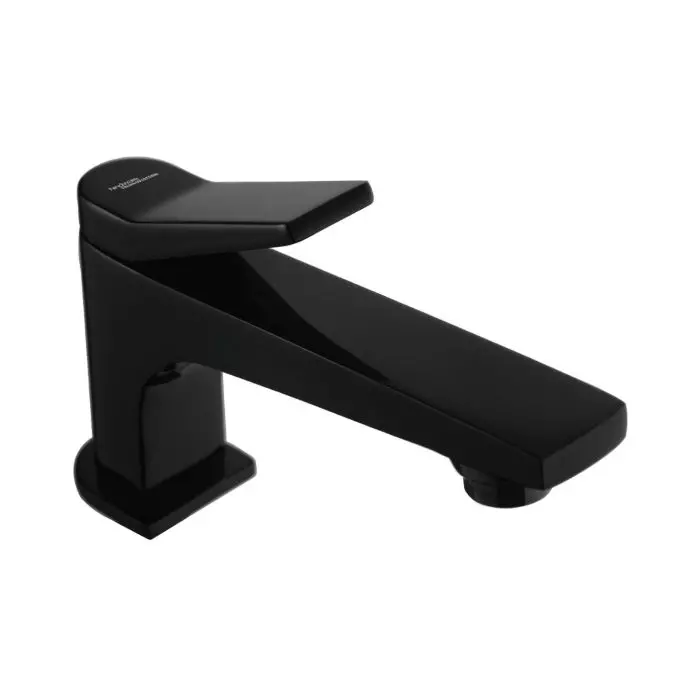 Hindware Edge Basin Tap Brass Chrome Finish Deck Mount Black, F410001GRT