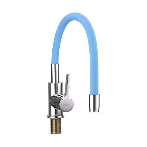 Hindware Basin Mixer Tap Brass Chrome Finish Blue, F920003