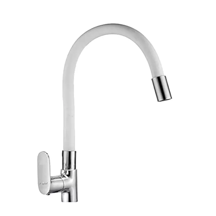 Aquieen Flexi Basin Tap Brass & Copper Chrome Finish White, AQN 803