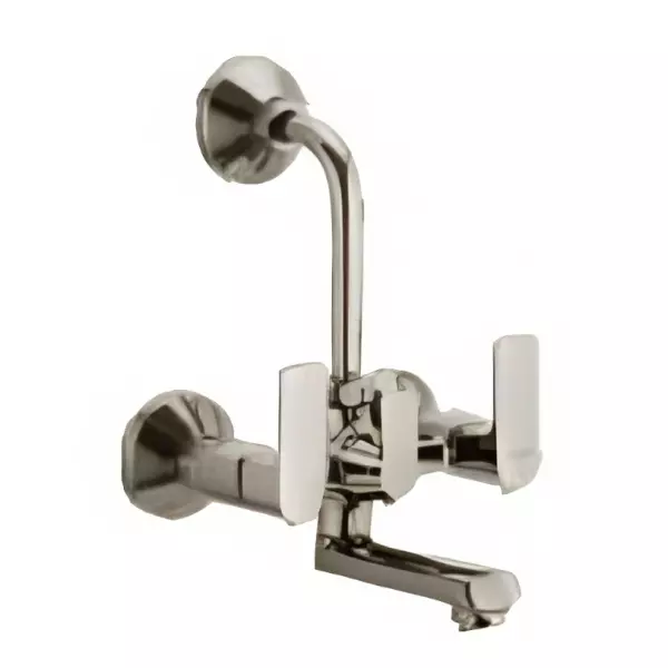 CERA Chelsea Three Lever Wall Mount Wall Mixer with 210 mm Bend Pipe for Overhead Shower