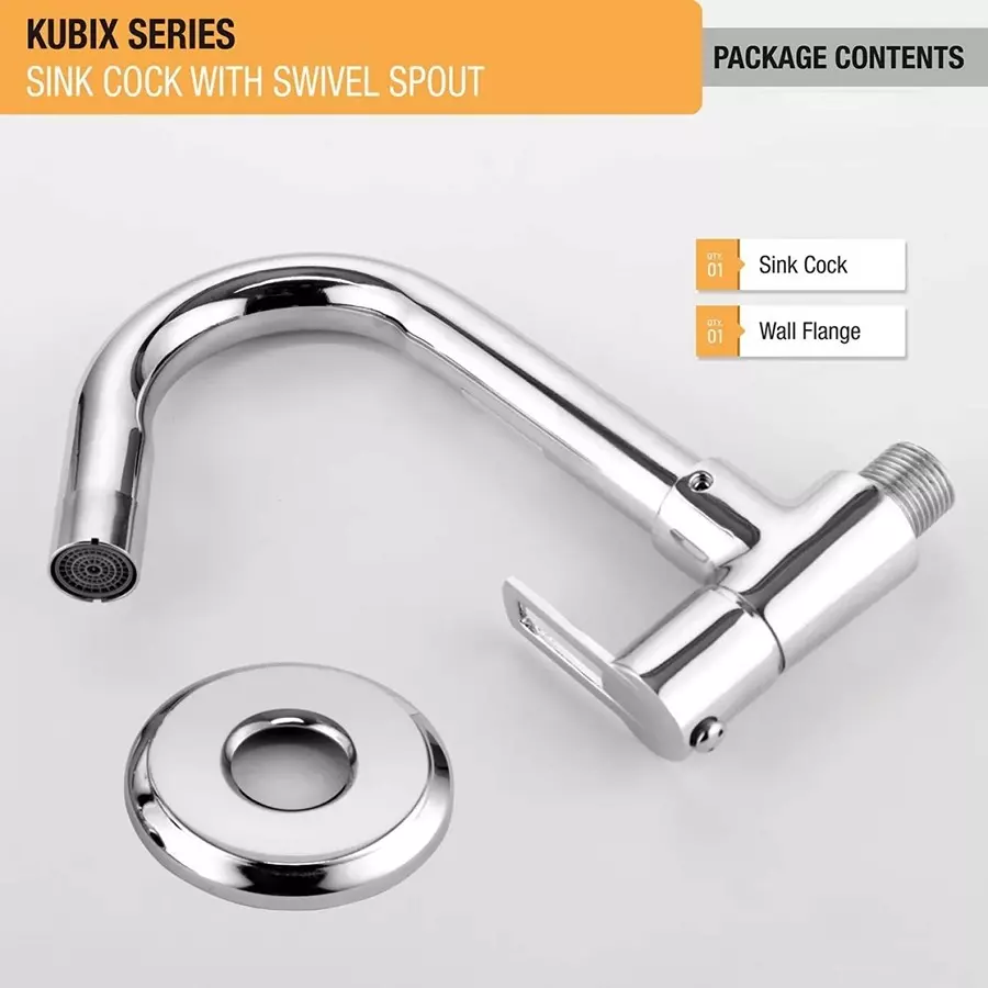 Fastgear Elixir Sink Tap Brass Chrome Finish Silver, FG1443