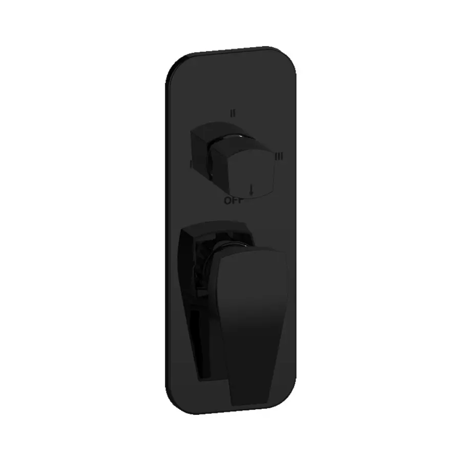 Hindware Exposed Kit 3 Outlet Diverter for Avior Series Black Chrome Finish Stainless Steel, F520068GRT