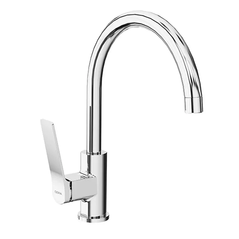 CERA Sylvina Basin Mixer Single Lever Deck Mount Chrome Plating Chrome, F1021551