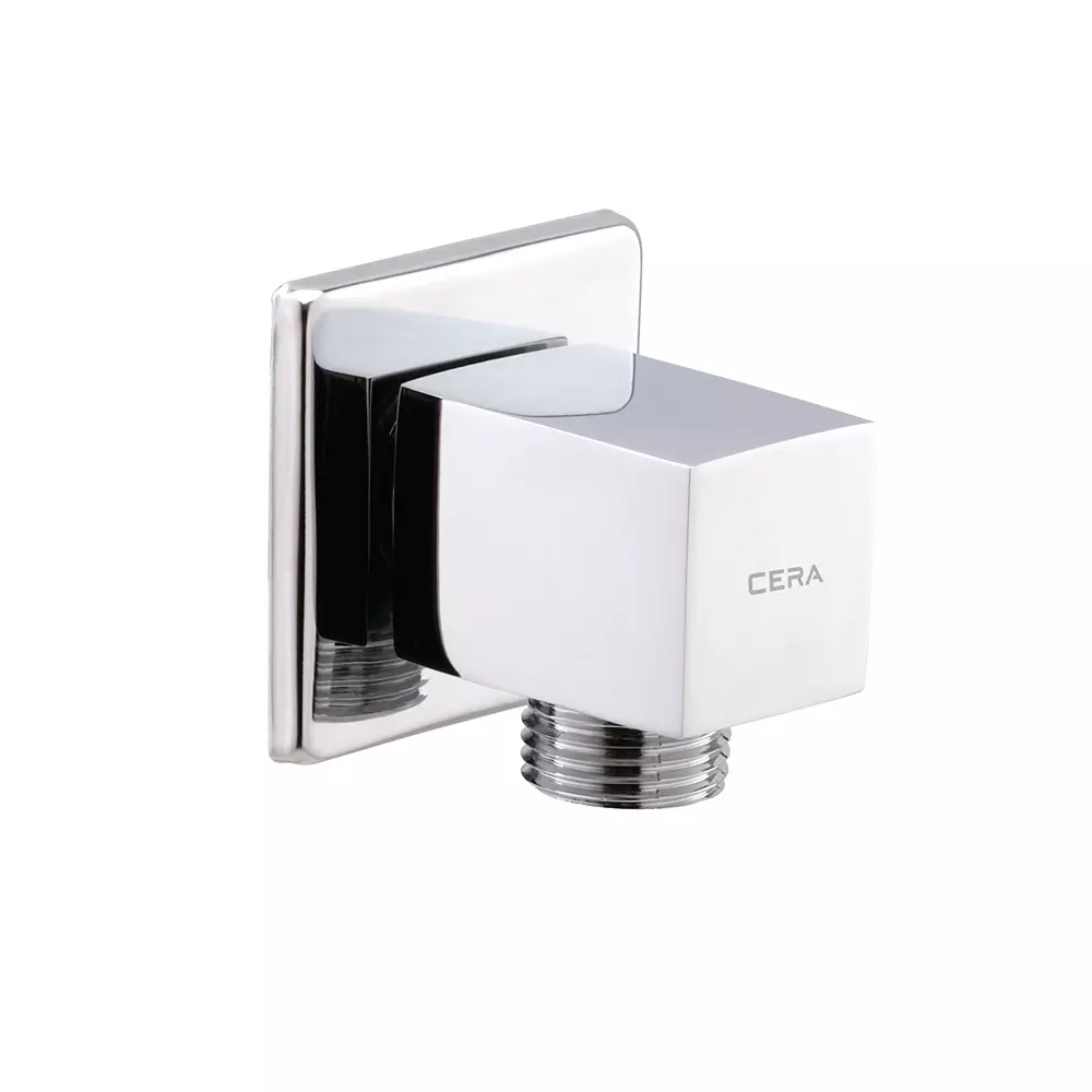 CERA Angle Cock Chrome Plating Wall Mount with Wall Flange
