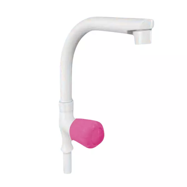 SUPREME Elegant Series Table Sink Tap Quarter Turn Plastic, Pink