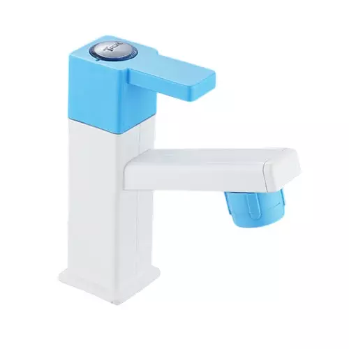 TRIJAL Oscar Plus Pillar Cock White, Blue 15 mm Thread & 20 mm Spindle, OSP-103 (Pack of 24)
