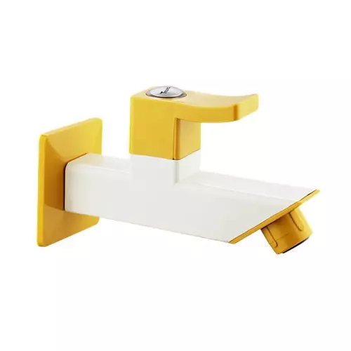 TRIJAL Guppy Pluse Long Body With Flange White, Gold 15 mm Thread & 20 mm Spindle, GPP-101 (Pack of 24)