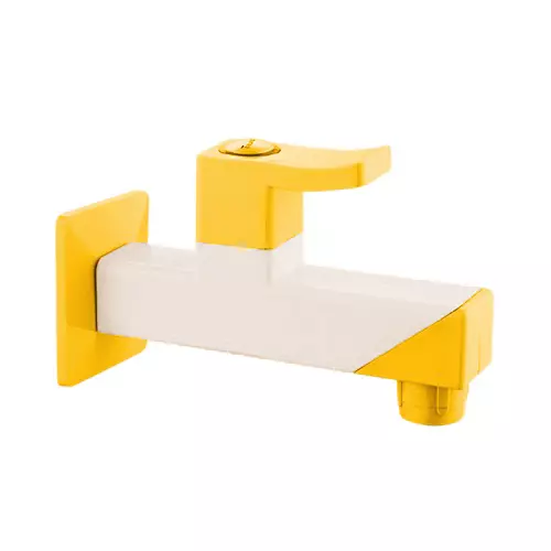 TRIJAL Spark Plus Long Body with Flange White, Gold 15 mm Thread & 20 mm Spindle, SRP-101 (Pack of 24)