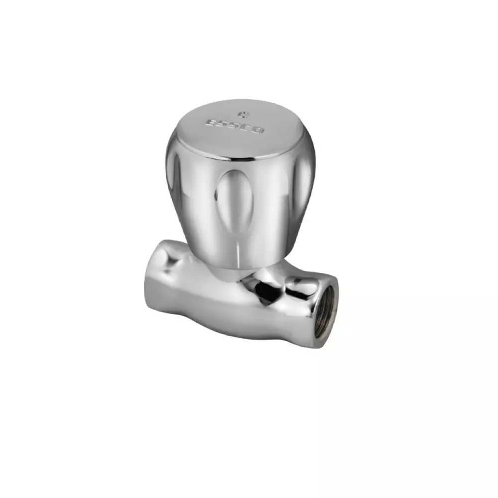 Essco by Jaquar Stop Cock Female End Chrome Finish, SQT-513BKN
