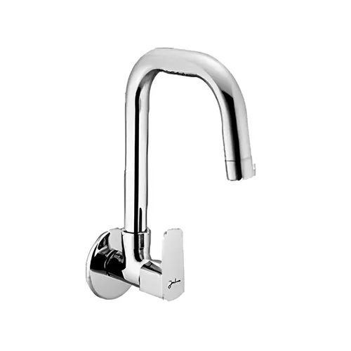 Jabra Sink Cock Qbix Series Brass Chrome Finish Wall Mount Silver