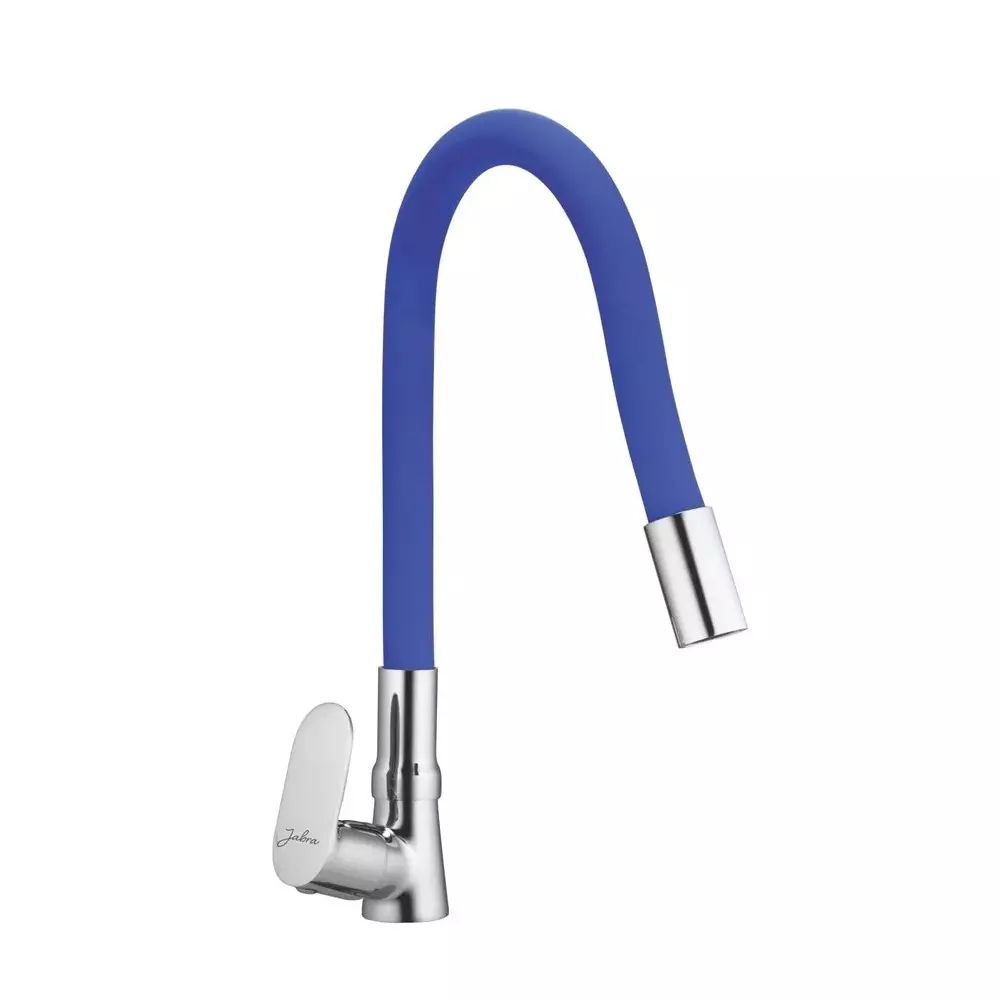 Jabra Single Flow Swan Cock Opal Series Brass Chrome Finish Deck Mount Blue