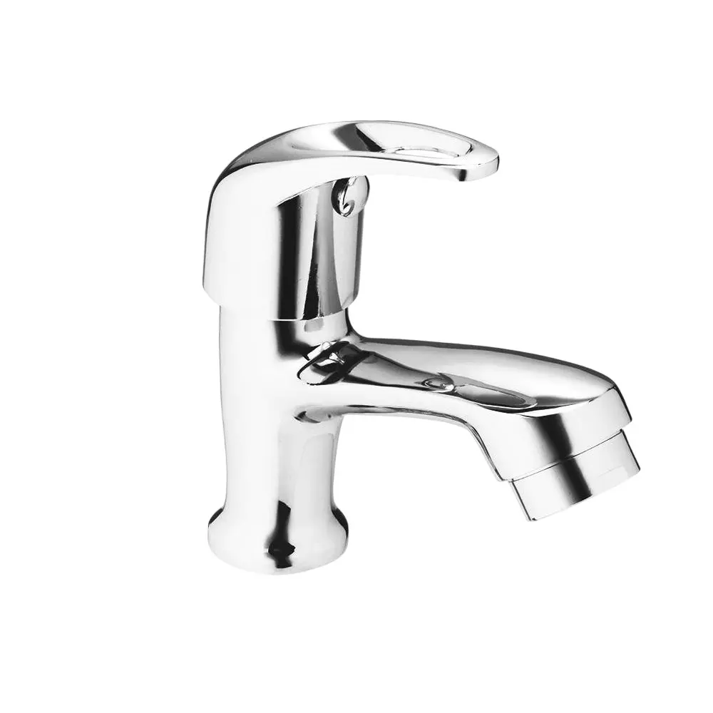 Jabra Pillar Cock Cosmo Series Brass Chrome Finish Deck Mount Silver