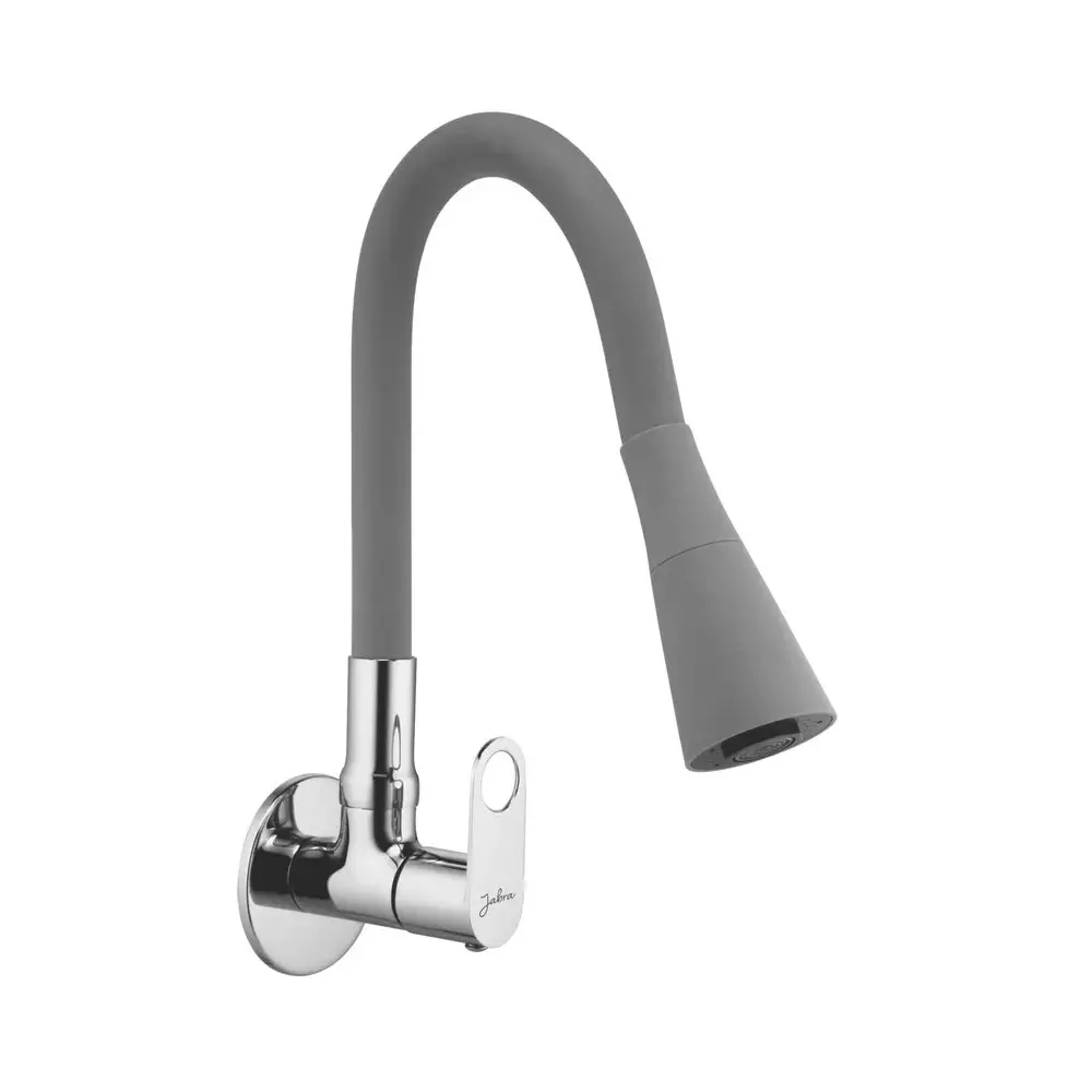 Jabra Dual Flow Sink Cock Oreo Series Brass Chrome Finish Wall Mount Grey