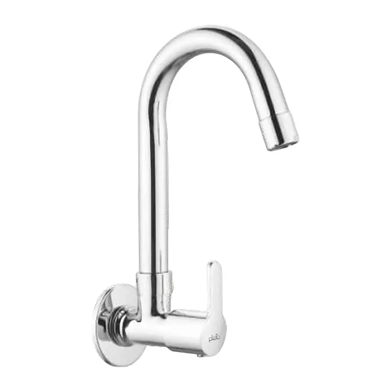 PLATO NEW AVOKA Series Sink Cock Wall Mount Silver, AMC 009