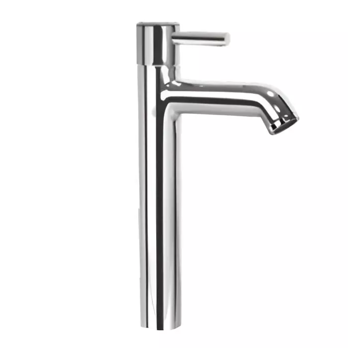 CASLLA Pillar Cock Tall Hieght Cobalt Series Brass Chrome Finish Silver, CAT-CHR-922312