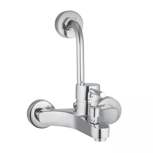 CASLLA Single Lever Wall Mixer Cobalt Series Brass Chrome Finish Silver, CAT-CHR-922324