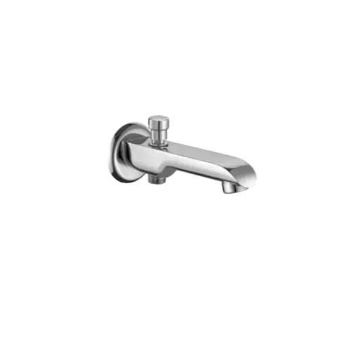 CASLLA Bath Tub Spout with Tipton Button Curve Series Brass Chrome Finish Silver, CRE-CHR-812308
