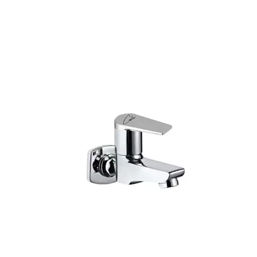 CASLLA Bib Cock Long Body with Wall Flange Croma Series Brass Chrome Finish Silver, COA-CHR-872316